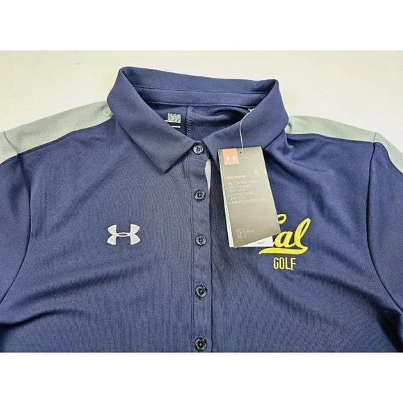 Under Armour Loose Heat Gear Size Large Women's Cal State Berkely Golf Polo NWT - Picture 5 of 13